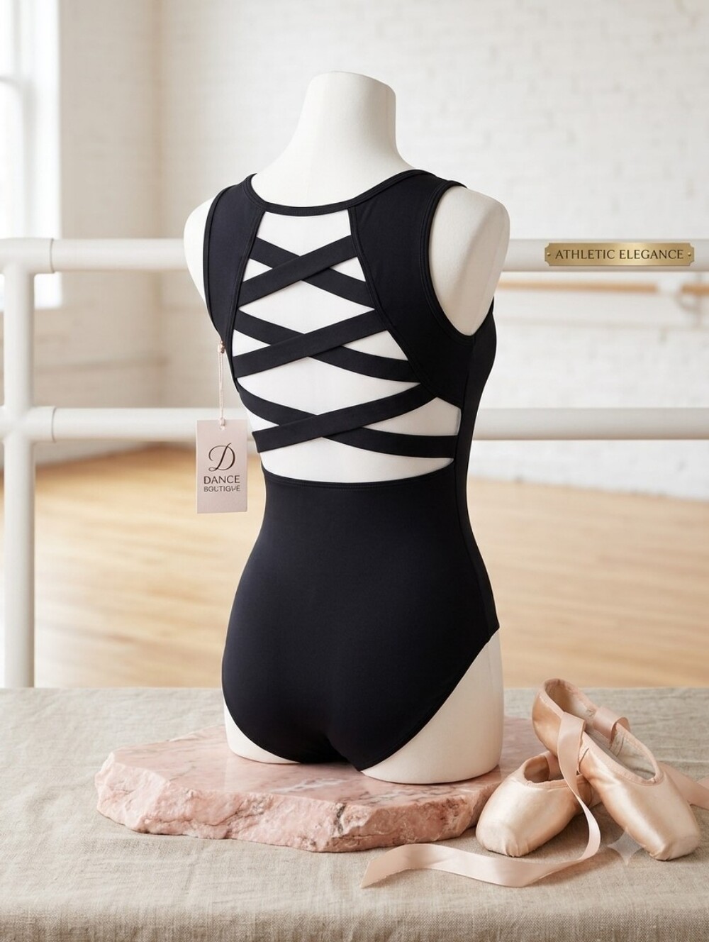 balera Black Solid Leotard
